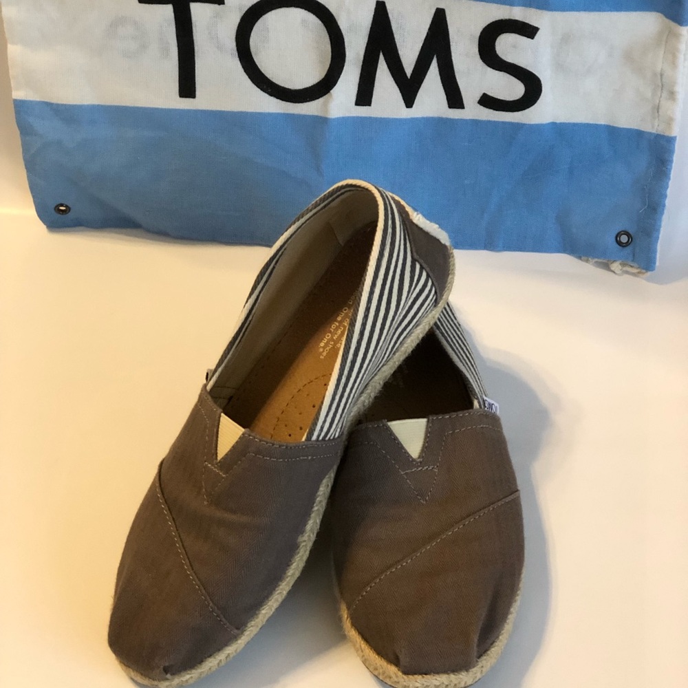 TOMS University Classic Espadrilles Ash 7.5